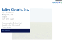 Tablet Screenshot of jafferelectric.com